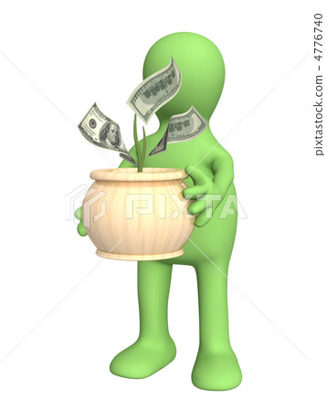 Puppet with monetary tree Puppet with monetary tree 4776740