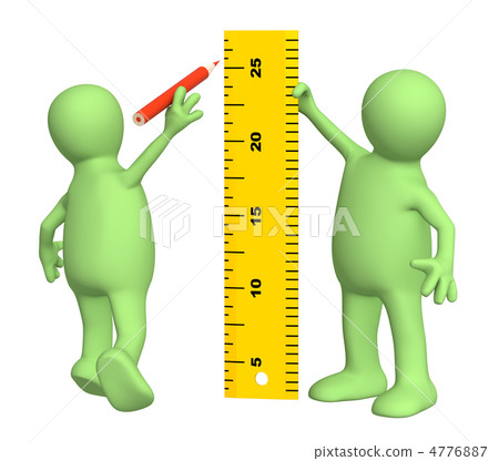 Puppets with ruler - Stock Illustration [4776887] - PIXTA