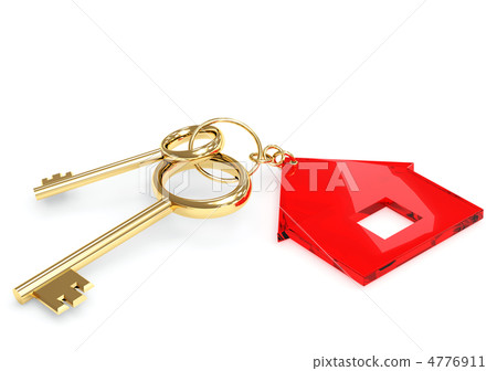 Two 3d gold key 4776911