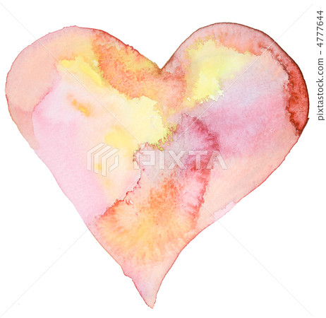 Heart mark of watercolor touch 4777644