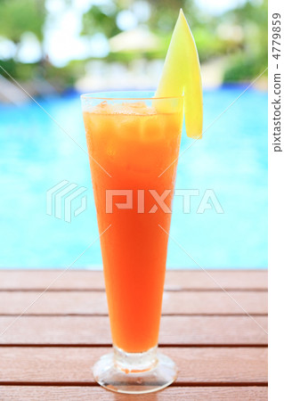 Drinking cocktail by the pool side Drinking cocktail by the pool side 4779859