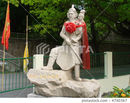 廣東深圳宋石邵帝墓碑皇帝的雕像鏟起 4780367