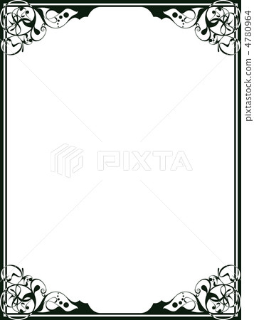 Decorative frame 16 (green) 4780964