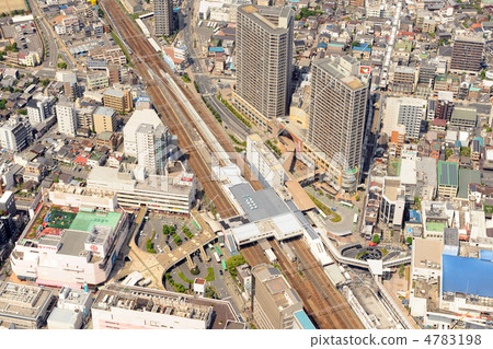 Aerial view of Takatsuki station 4783198
