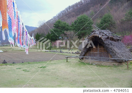 上野村歷史公園(鯉魚飄帶和坑洼住宅) 上野村歷史公園(鯉魚飄帶和坑洼住宅) 4784051