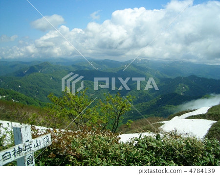 白神嶽山頂的世界遺產核心地帶 4784139