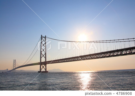Dawn of Akashi Kaikyo Bridge Dawn of Akashi Kaikyo Bridge 4786908