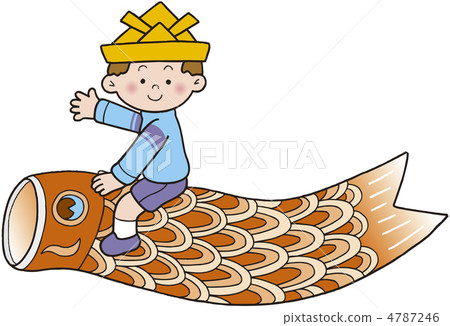 Spring carp streamer Children's day 4787246