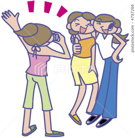 旅行女孩紀念照片拍攝 4787266