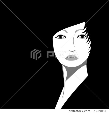 快捷女性(黑色和白色,黑色背面) 快捷女性(黑色和白色,黑色背面) 4789031