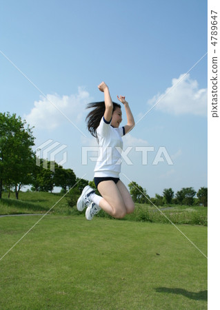 Jumping girl 4789647