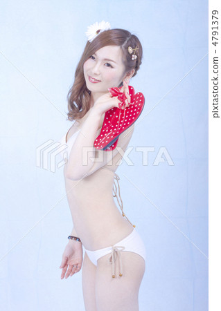 Beach sandals and bikini girls Beach sandals and bikini girls 4791379