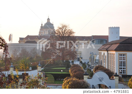 Merk monastery at dusk 4791881