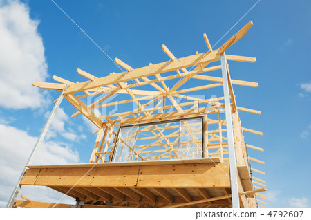 New home construction framing. New home construction framing. 4792607