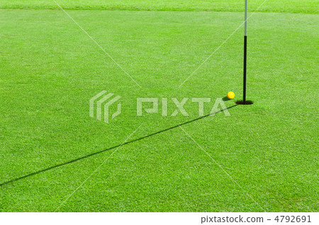 Golf ball on the green grass 4792691