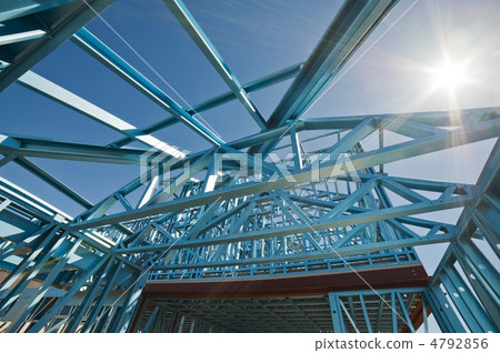 New home construction framing. New home construction framing. 4792856
