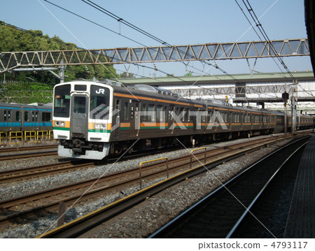 宇都宮線211系列日暮里站 4793117