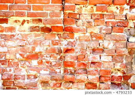 weathered stained old red brick wall background weathered stained old red brick wall background 4793233