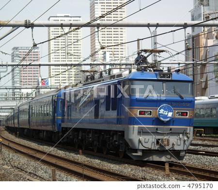 Sleeping Limited Express Hokutosei EF 510 Promoting Forwarding Uguisudani Station Sleeping Limited Express Hokutosei EF 510 Promoting Forwarding Uguisudani Station 4795170