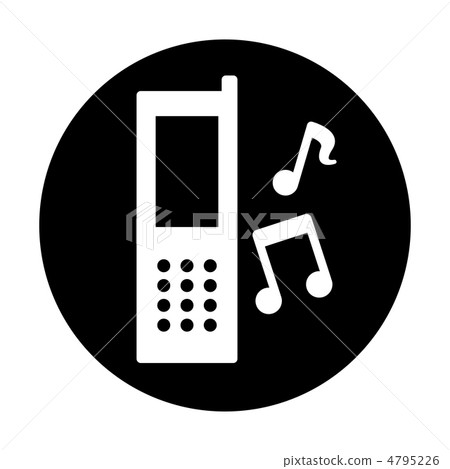 Icon for music playing from a mobile phone 4795226