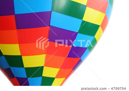 multicolored hot-air balloon toy isolated on white background, f multicolored hot-air balloon toy isolated on white background, f 4799704