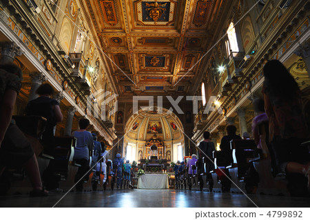 parishioners at San Martino. San Martino One of most ancient bas 4799892