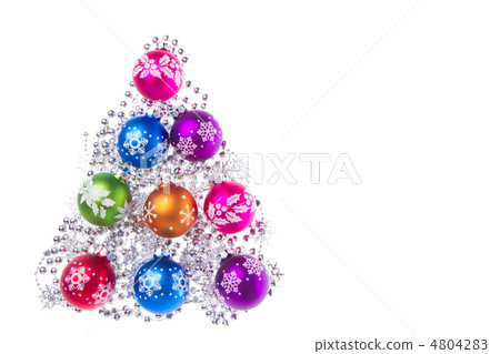 christmas balls with snowflake symbols 4804283