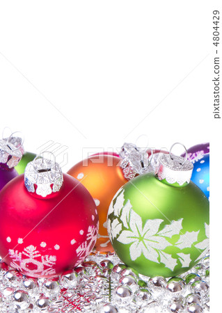 christmas balls with snowflake symbols 4804429