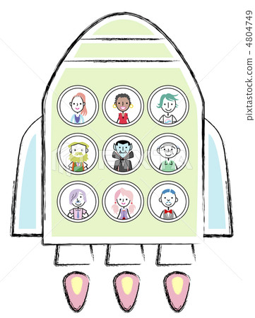 Rocket riding people 4804749