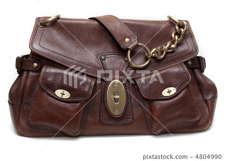 Beautiful brown leather feminine bag 4804990