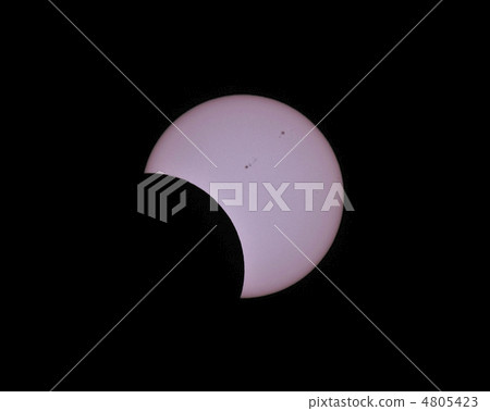 Partial solar eclipse after solunar eclipse ③ 4805423