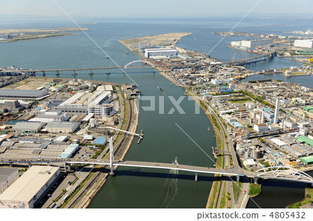 Aerial view of Amagasaki Port 4805432