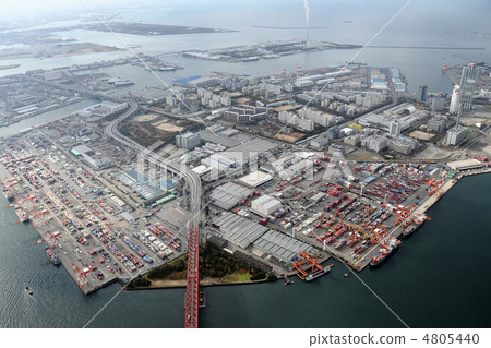 大阪南港港口鎮鳥瞰圖 大阪南港港口鎮鳥瞰圖 4805440