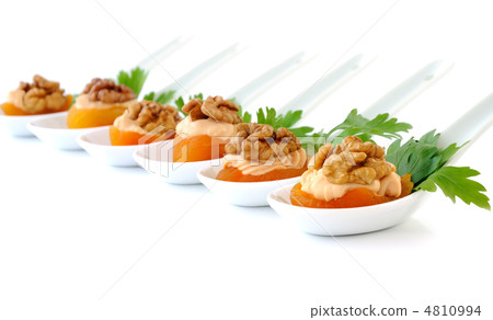 Apricot   stuffed with creamy apricot stuffing with walnuts 4810994