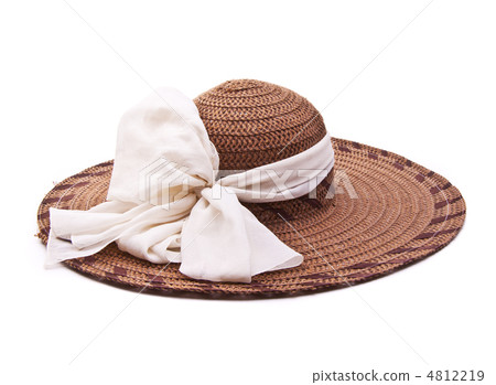 Vintage woman hat isolated on white background Vintage woman hat isolated on white background 4812219