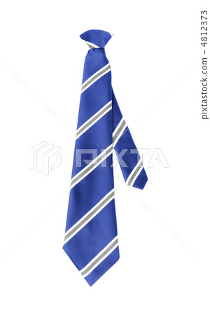 blue tie isolated on white background 4812373