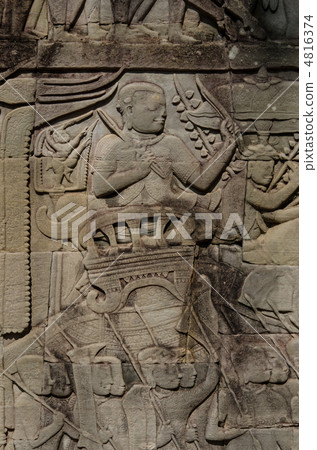 Mural painting of Angkor Thom Mural painting of Angkor Thom 4816374