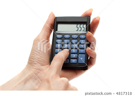 Calculator in hand 555 4817318