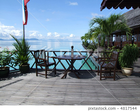 Water Cottage Overseas Malaysia Kapalai Sea 4817544