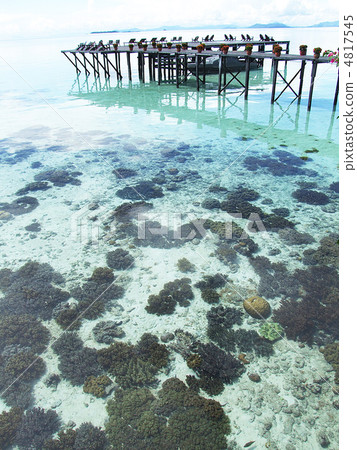 Water Cottage Overseas Malaysia Kapalai Sea 4817545