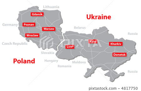 Poland and Ukraine. Poland and Ukraine. 4817750