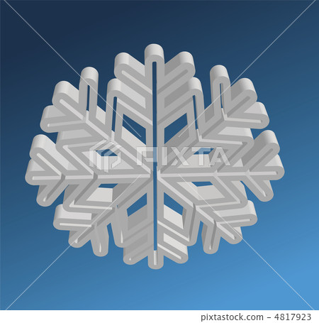 3D Snowflake. 4817923