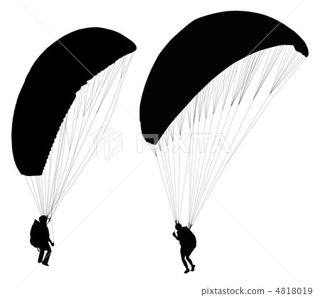 Paraglider before taking off . 4818019