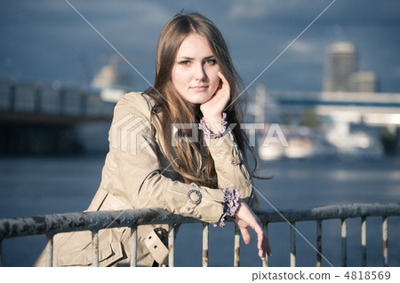 Young woman thoughtful portrait 4818569