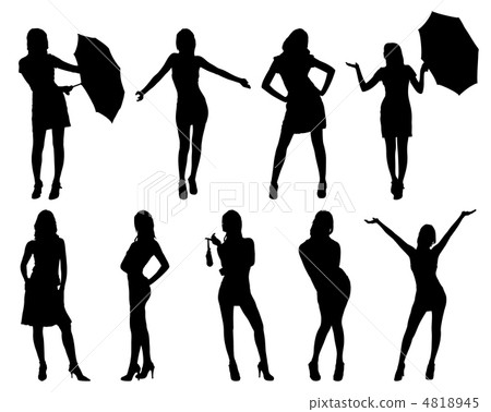 Woman silhouettes Woman silhouettes 4818945