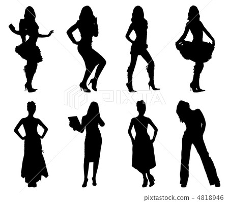 Woman silhouettes Woman silhouettes 4818946