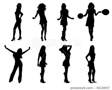 Woman silhouettes Woman silhouettes 4818947