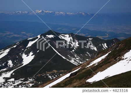 從富良野山峰01頂部看到的Ashibetsudake 4823316