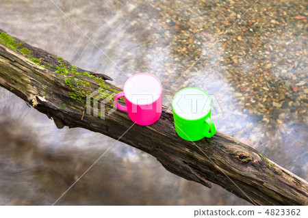 River water and cup 4823362