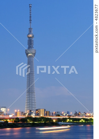 Tokyo Sky Tree Dusk 4823677